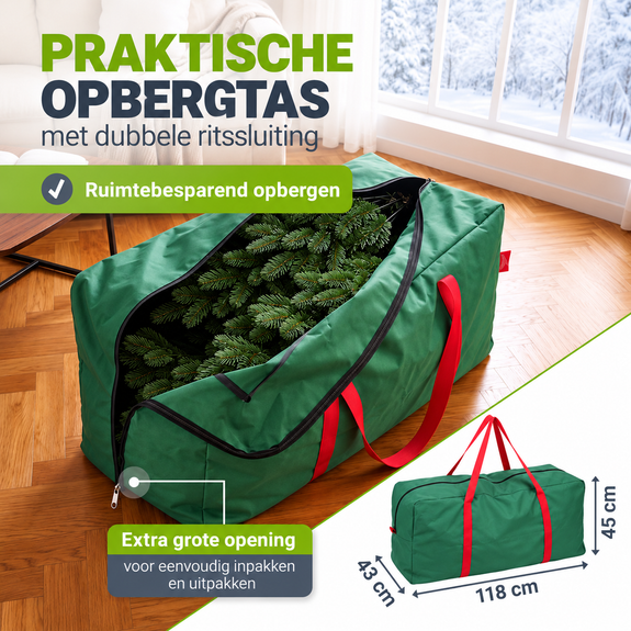 Kunstkerstboom 180 cm groen – maat L - Afbeelding 6