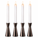 LED dinerkaarsen 22,5 cm wit – 4 stuks met afstandsbediening