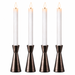 LED dinerkaarsen 22,5 cm wit – 4 stuks met afstandsbediening