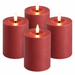 LED kaarsen 10 cm rood – 4 stuks met afstandsbediening