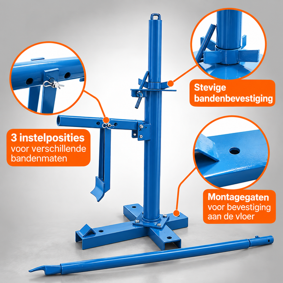 Mechanisch bandenmontageapparaat voor auto en motor - Afbeelding 2