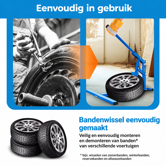 Mechanische bandenverwisselaar voor autobanden - Afbeelding 3