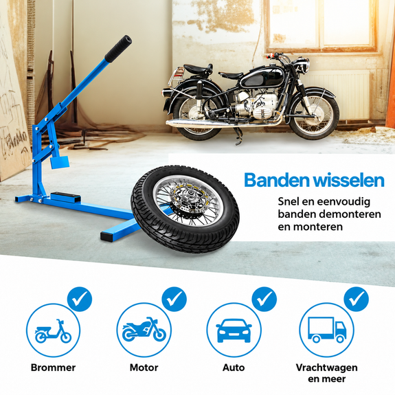 Mechanische bandenverwisselaar voor autobanden - Afbeelding 4