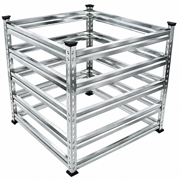 Metalen compostbak 750 liter – 90 x 90 x 93 cm - Afbeelding 1
