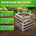 Metalen compostbak 750 liter – 90 x 90 x 93 cm