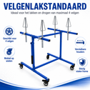 Mobiele velgenstandaard voor 4 velgen – draaibaar