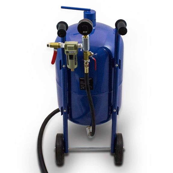 Mobiel zandstraalapparaat 38 liter met 2,5 m slang - Afbeelding 4
