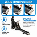 Motorfiets rangeerhulp 567 kg met zijstandaard – zwart
