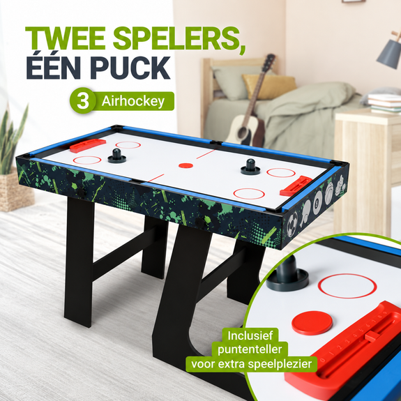 Multi-Speeltafel 5 in 1 - 104 x 58 x 73 cm - Afbeelding 5