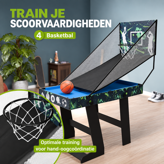 Multi-Speeltafel 5 in 1 - 104 x 58 x 73 cm - Afbeelding 6