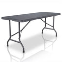 Tuintafel - Opklapbaar - 180 x 74 x 74 cm - Grijs