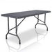 Tuintafel - Opklapbaar - 180 x 74 x 74 cm - Grijs