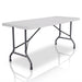 Opklapbare tuintafel 180 x 74 x 74 cm wit