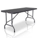 Tuintafel - Opklapbaar - 180 x 74 x 74 cm - Zwart