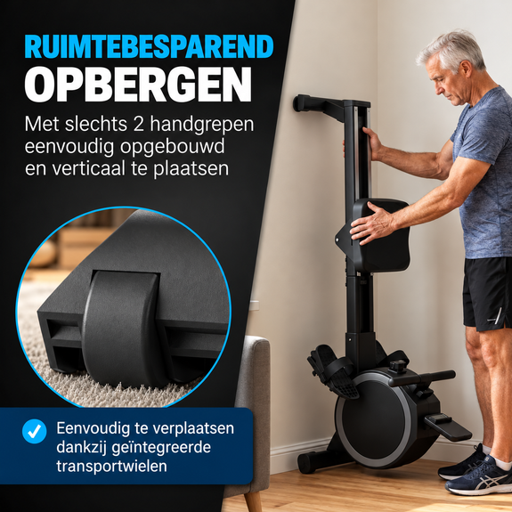 Opvouwbare roeimachine met 16 weerstandsniveaus - Afbeelding 6
