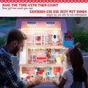 Houten Poppenhuis - 76 x 30 x 82 cm - Incl. meubels