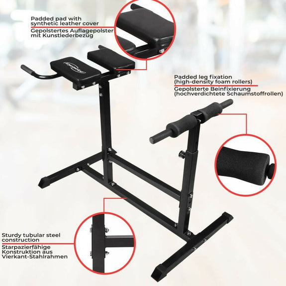 rugtrainer buikspiertrainer in zwart - Afbeelding 5