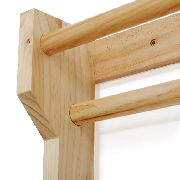 Kinder Klimrek / Turnrek / Wandrek / Klimwand - Hout - 195 x 80 x 14 cm - Afbeelding 10