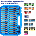 Schokdemper gereedschapset 50-delig voor veerpoot en toplager