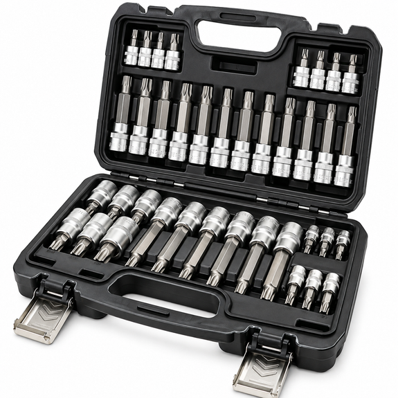 Torx dopsleutelset 18-delig – 1/4 en 1/2 inch - Afbeelding 1