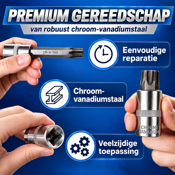 Torx dopsleutelset 18-delig – 1/4 en 1/2 inch - Afbeelding 4