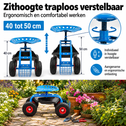 Verrijdbare tuinkruk met luchtbanden – 150 kg