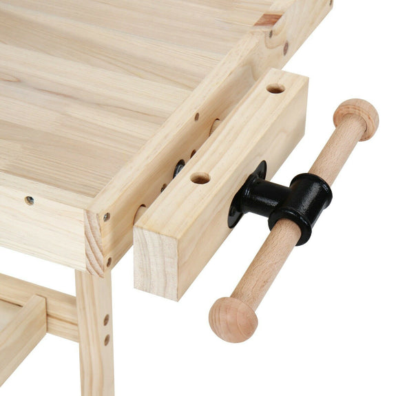Houten werkbank / Hobbytafel - 127 x 57,5 x 82,5 cm - Afbeelding 2