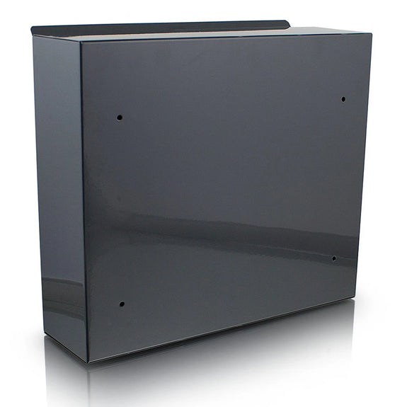 Wandbrievenbus donkergrijs 36 x 31 x 10,5 cm - Afbeelding 3