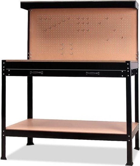 Werkbank/werktafel - Metaal / MDF - Incl. ophangwand & lade - Afbeelding 2
