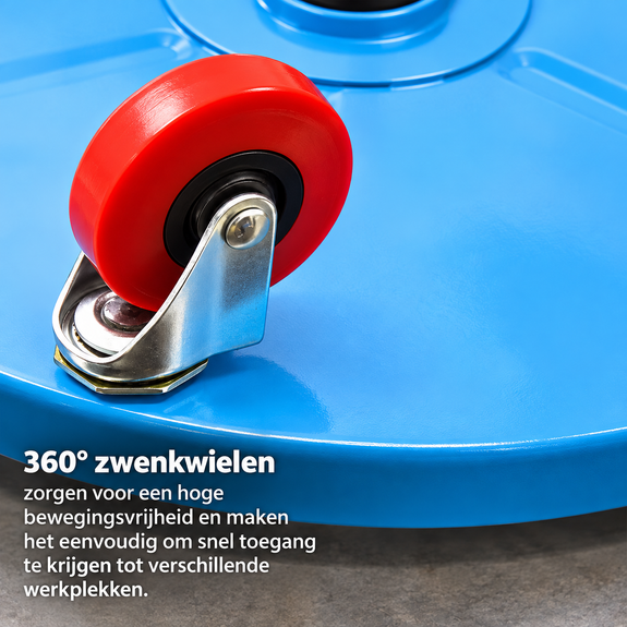 Werkplaatskruk op wielen – verstelbaar tot 135 kg - Afbeelding 4