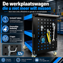 Werkplaatswagen met gereedschapswand – 100 kg
