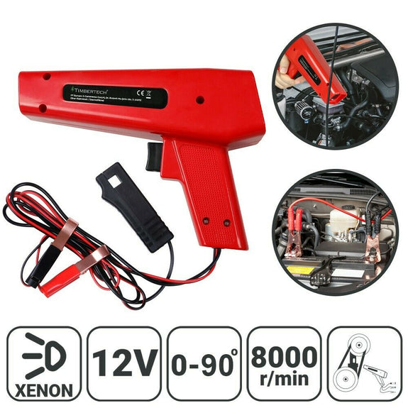 Timbertech - Stroboscoop voor afstellen Ontstekingstiming - Xenon Timing Light - Afstelling Ontsteking - Rood - Afbeelding 1