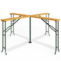 Statafel XXL Quattro Hout 241x241x104cm Inklapbaar