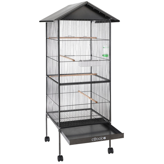 Vogelkooi XXL met standaard en wielen - Afbeelding 10