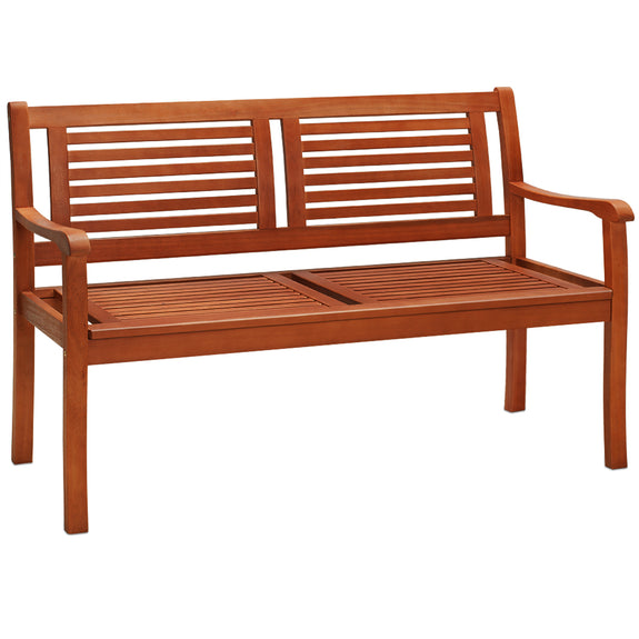 Tuinbank / Zitbank - Eucalyptushout -  120x56x88cm - Bruin - Afbeelding 2