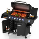 BBQ gasgrill Tennessee met 6 branders en zijbrander