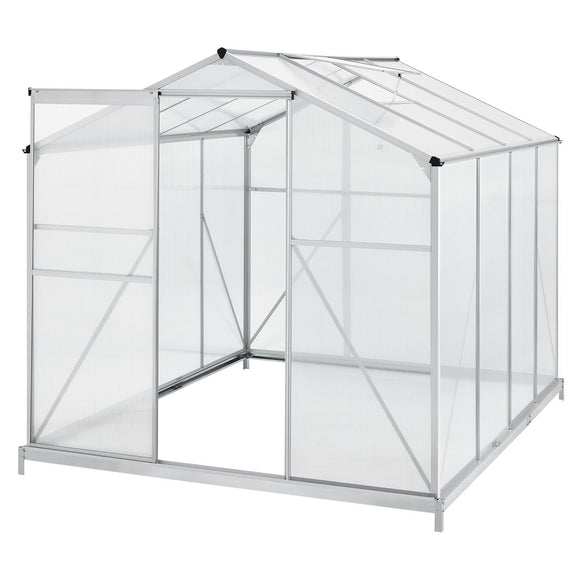 Aluminium kas met fundering en dakraam - Afbeelding 1