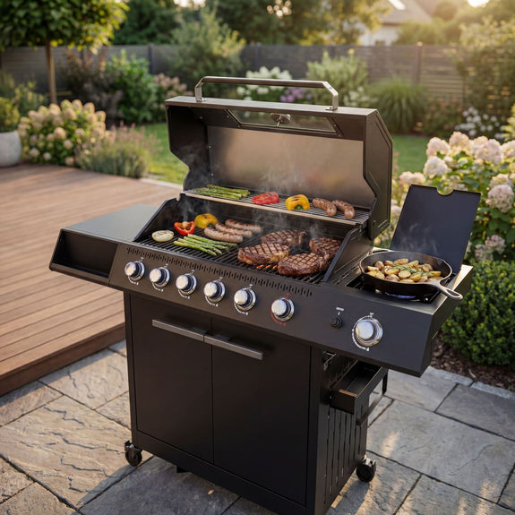 BBQ gasgrill Tennessee met 6 branders en zijbrander - Afbeelding 2