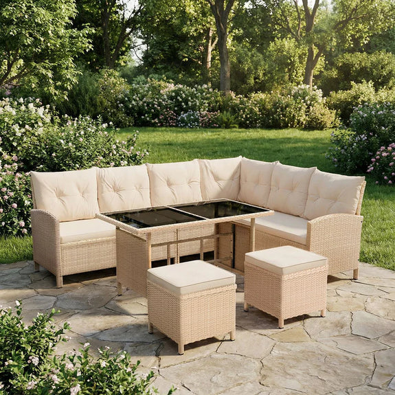 Loungeset Manacor - Creme / Zand - Incl. Kussens - Afbeelding 2