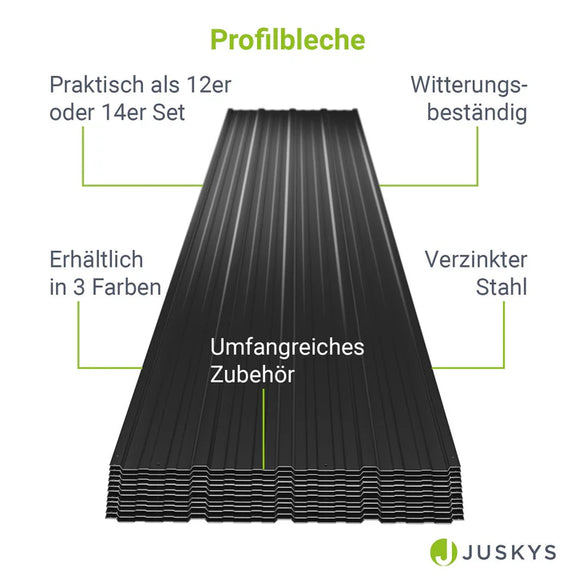 Stalen dakplaten trapezium profiel set - Afbeelding 11