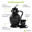 Zandfilterpomp voor zwembad tot 47m³