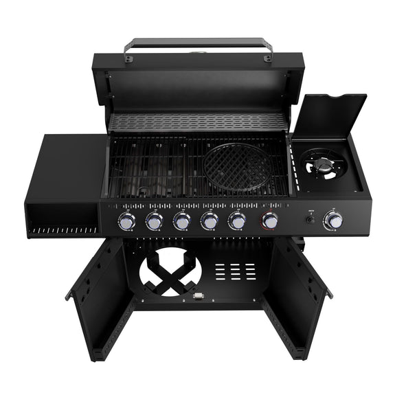 BBQ gasgrill Tennessee met 6 branders en zijbrander - Afbeelding 5