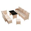Loungeset Manacor - Creme / Zand - Incl. Kussens