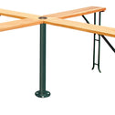 Statafel XXL Quattro Hout 241x241x104cm Inklapbaar