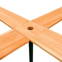 Statafel XXL Quattro Hout 241x241x104cm Inklapbaar