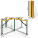 Statafel XXL Quattro Hout 241x241x104cm Inklapbaar