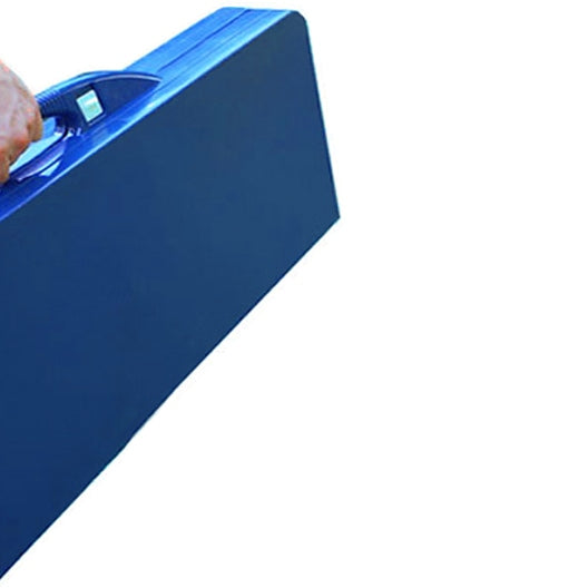Opvouwbare campingtafel met 4 zitplaatsen - blauw - Afbeelding 5
