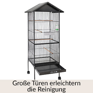 Vogelkooi XXL met standaard en wielen - Afbeelding 6