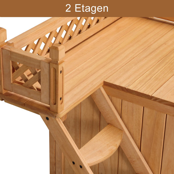 Kattenhuis van hout FSC-gecertificeerd - Afbeelding 7