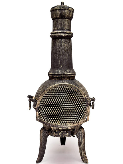Tuinhaard / Buitenhaard - Gietijzer - 112cm - Buitenhaard met grillrooster - Afbeelding 1